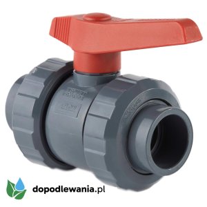 Zawór | Klejony x Klejony | Rozmiar: 2" | PN16 | Kula PVC